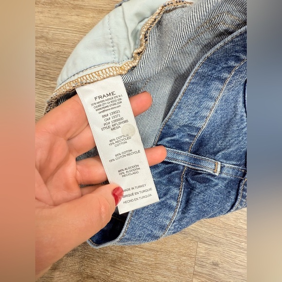 FRAME Mosaic Flare Shorts Size 27 - Picture 10 of 11